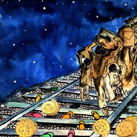Illustration: Labani Jangi, originally from a small town of West Bengal's Nadia district, is working towards a PhD degree on Bengali labour migration at the Centre for Studies in Social Sciences, Kolkata. She is a self-taught painter and loves to travel.

