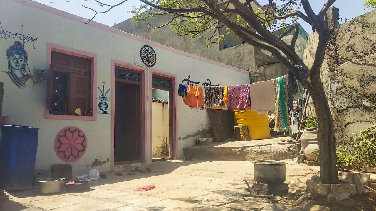 Sheetal Waghmare's home: the family has not missed a single instalment of the 24 per cent interest loan. 'But we have made absolutely no money since the lockdown', says Sheetal