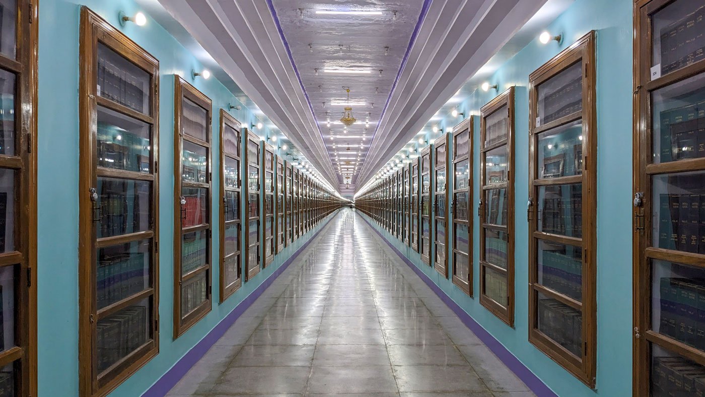 The underground library at Shri Bhadriya Mata Ji temple near Dholiya in Jaisalmer district of Rajasthan
