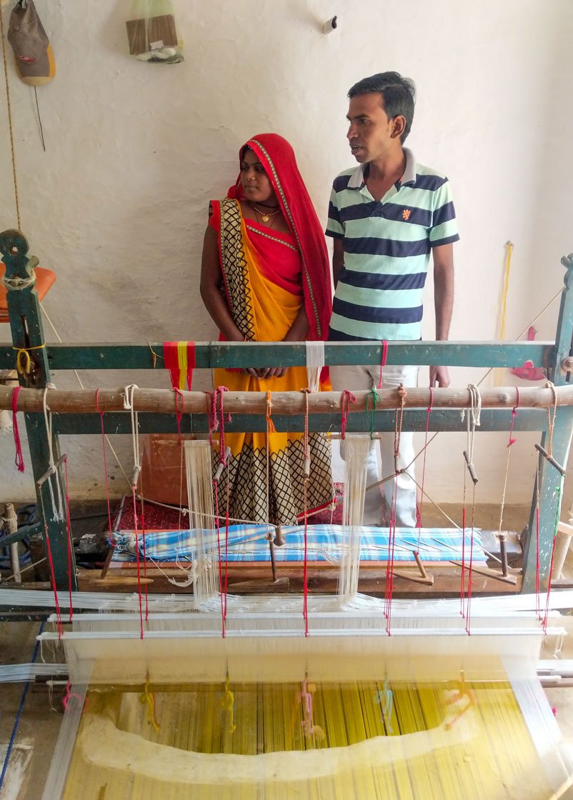 Suresh and Shyambai Koli had steady work before the lockdown. 'I enjoy weaving. Without this, I don’t know what to do,' says Suresh