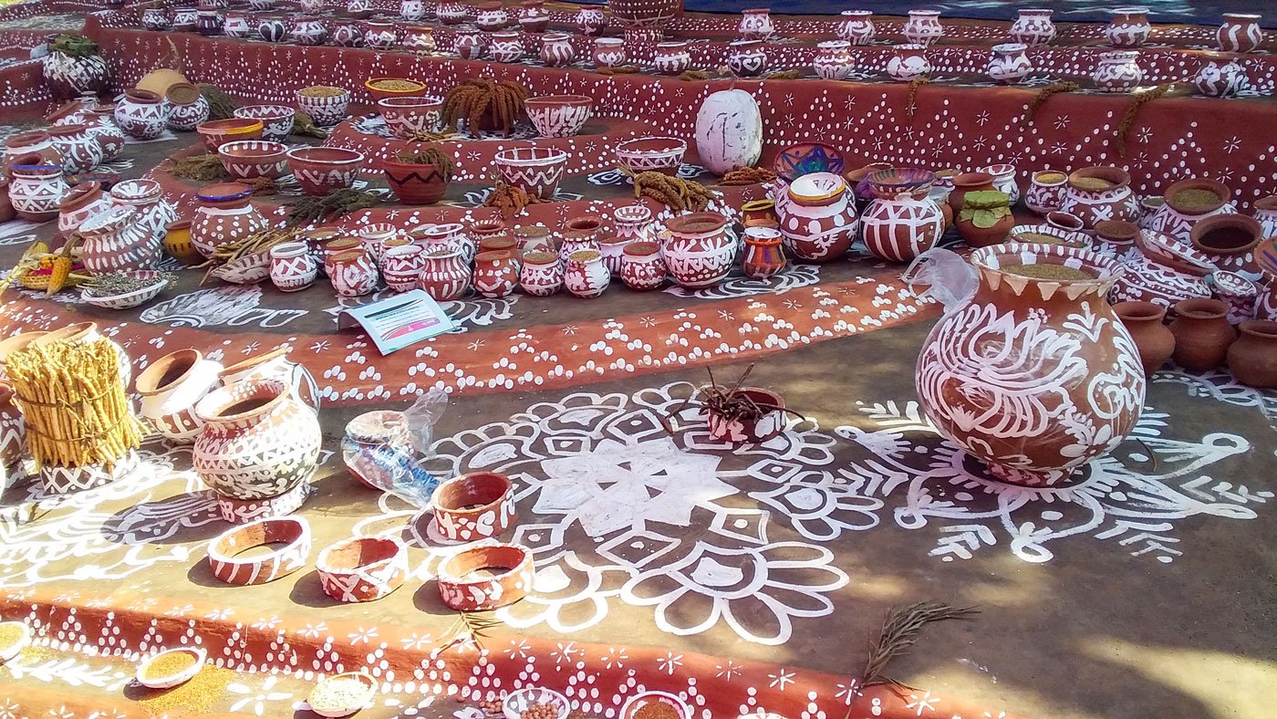 Balabati and other Adivasi women farmers attended the annual seeds festival this year