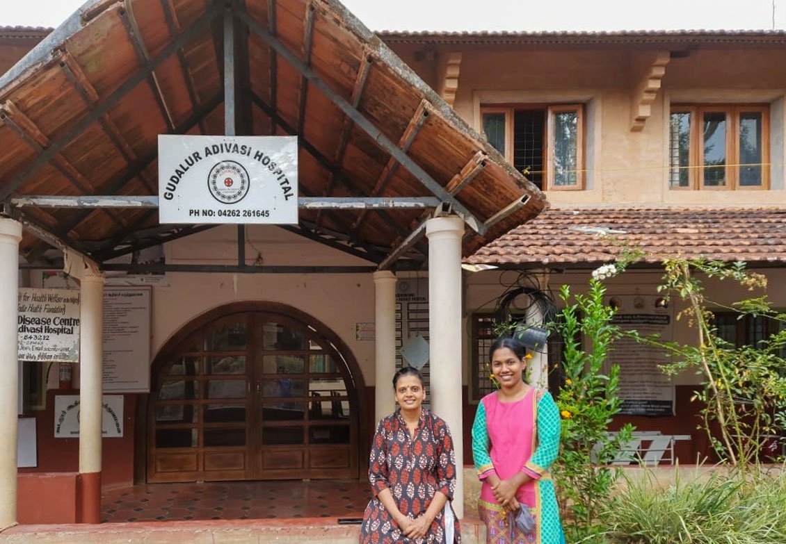 Left: Family medicine specialist Dr. Mridula Rao and Ashwini programme coordinator Jiji Elamana outside the Gudalur hospital. Right: Dr. Shylaja Devi with a patient. 'Mortality indicators have definitely improved, but morbidity has increased', she says