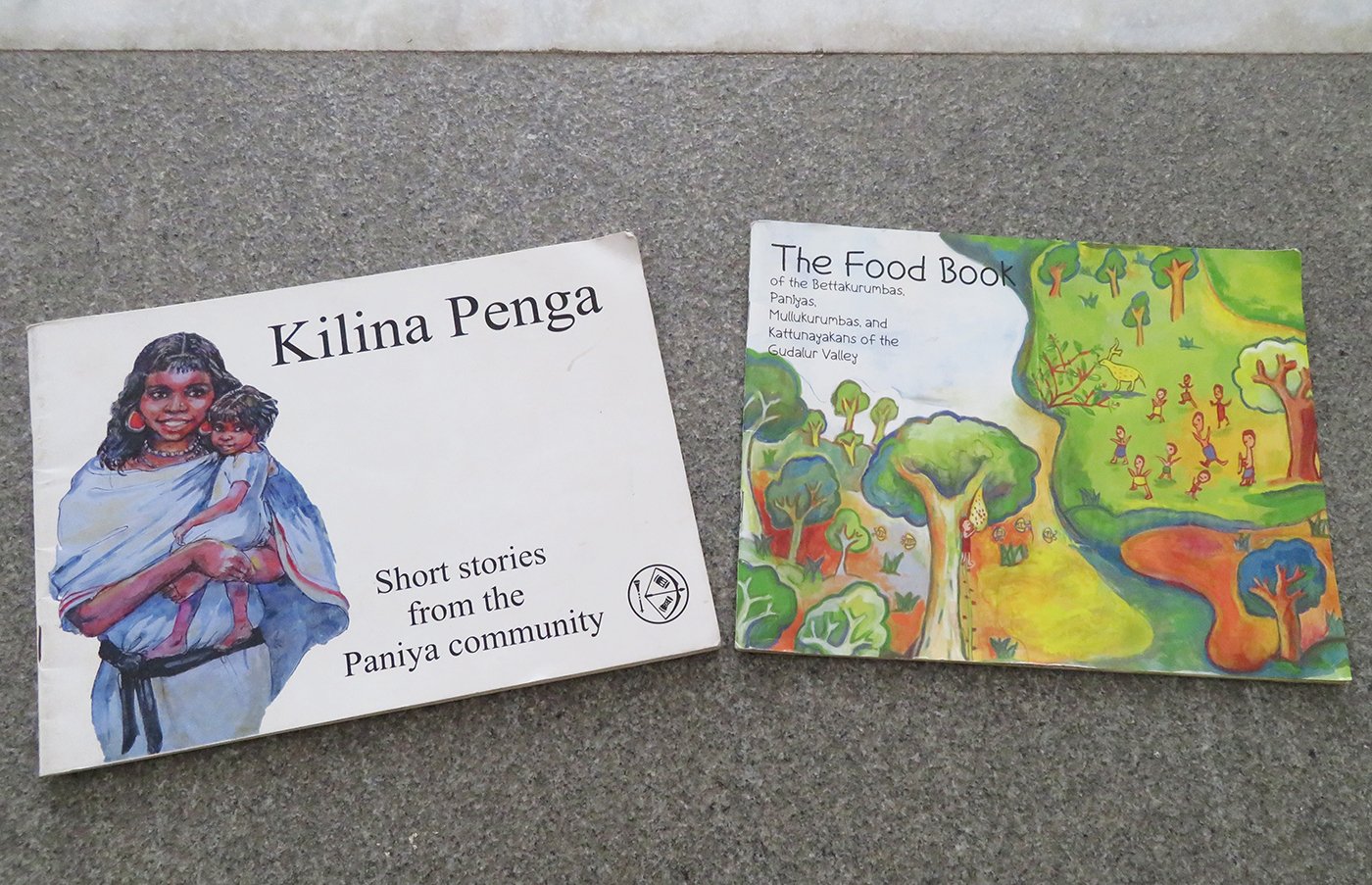 Books used by Adivasi children to learn about their culture