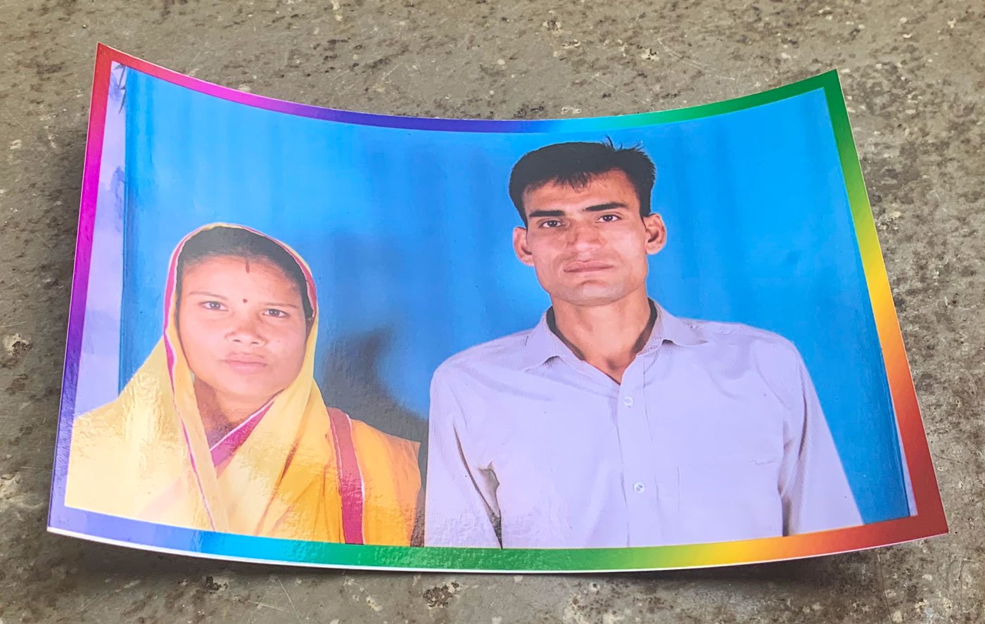 Dinesh Suthar is holding on to papers and photographs that mark his brief married life with Bhavna