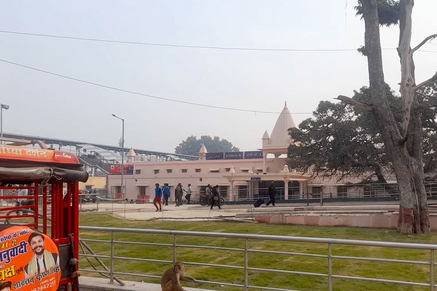 Right: the renovated Ayodhya railway station. This week, the state budget announced more than Rs. 1,500 crore for infrastructural development in Ayodhya including Rs. 150 crore for tourism development and Rs. 10 crore for the International Ramayana and Vedic Research Institute