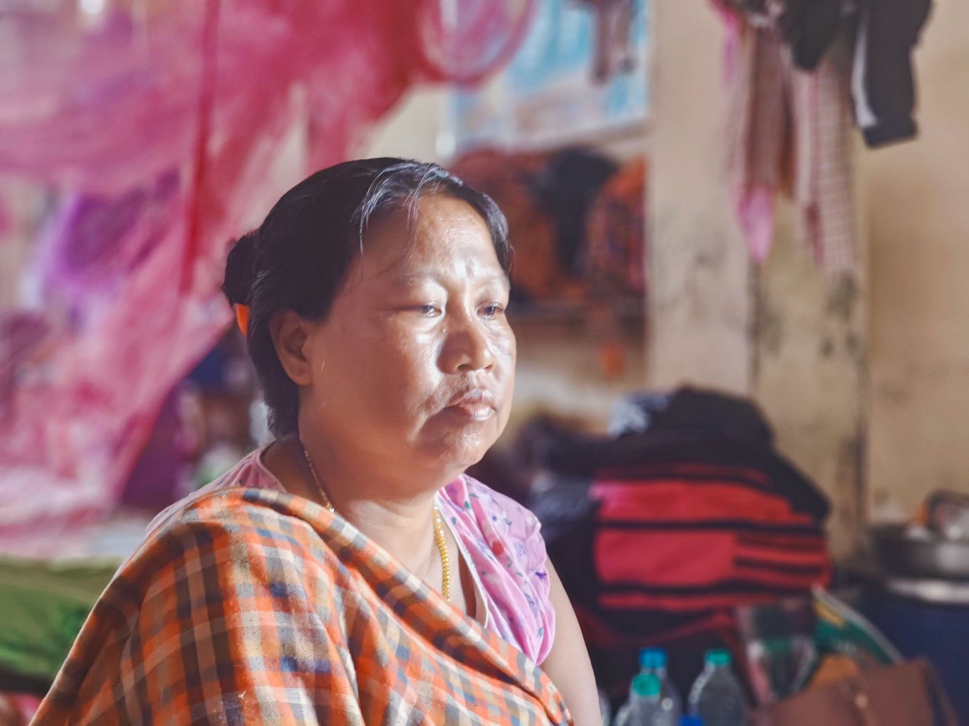 Hema is now at a relief camp in Imphal. She escaped with her paralysed brother when her town, Moreh was attacked by a Kuki mob