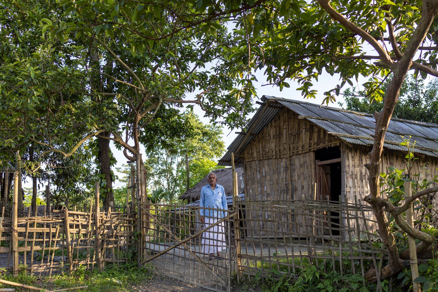 Siwjee outside his home in Dabli Chapori.