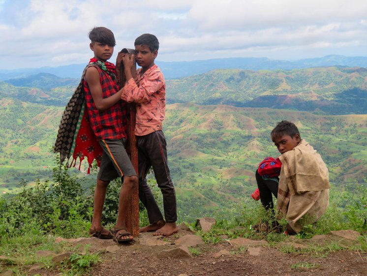 Rahidas Pawra and his friends takes the cattle out to grazing every day since the school closed. 'I don’t feel like going back to school', he says.