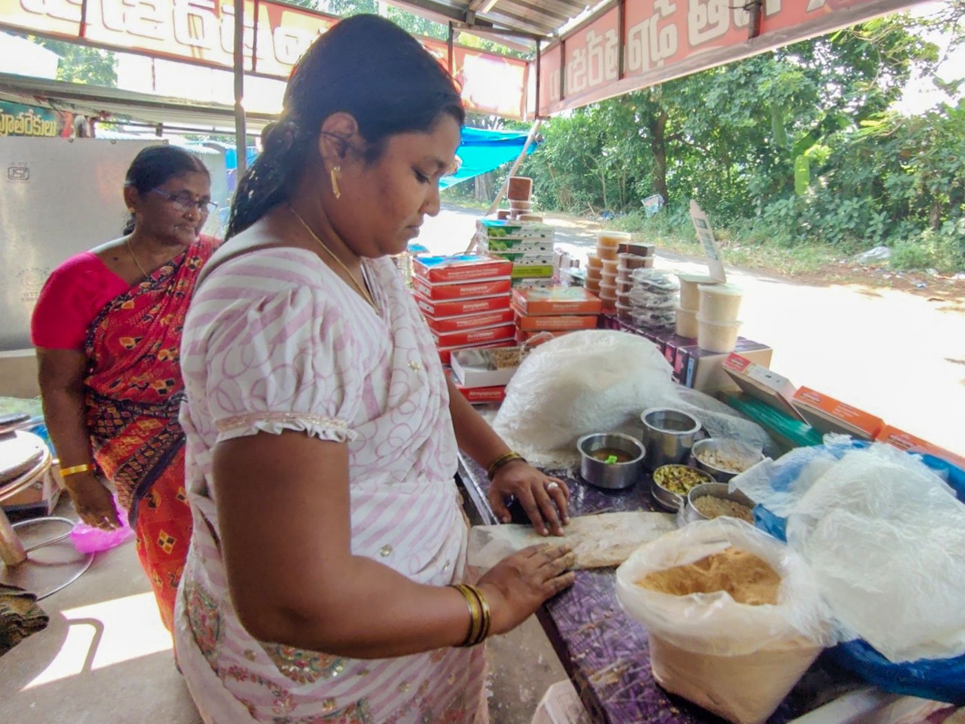 Right: Sathya began her business in 2018