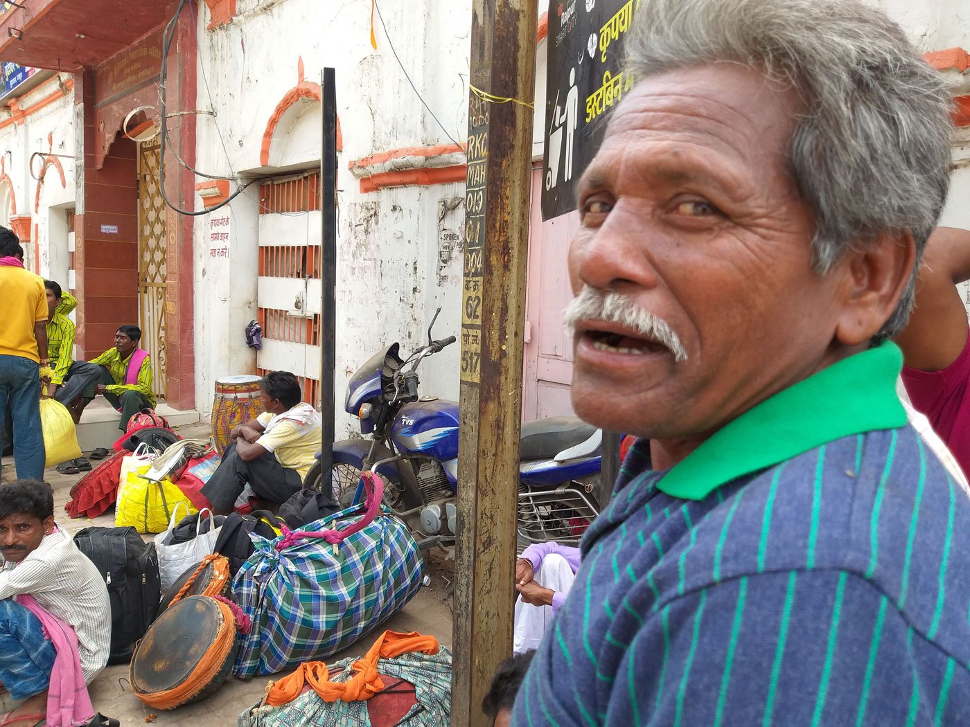 Benudhar Chhura with his Gana-baja troupe