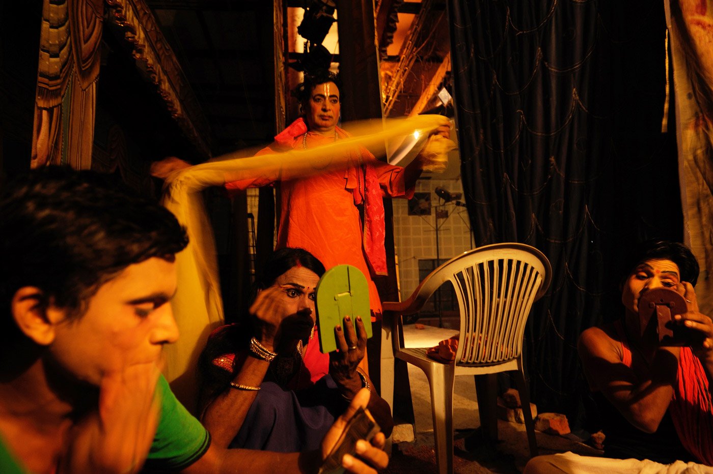Actor are getting ready