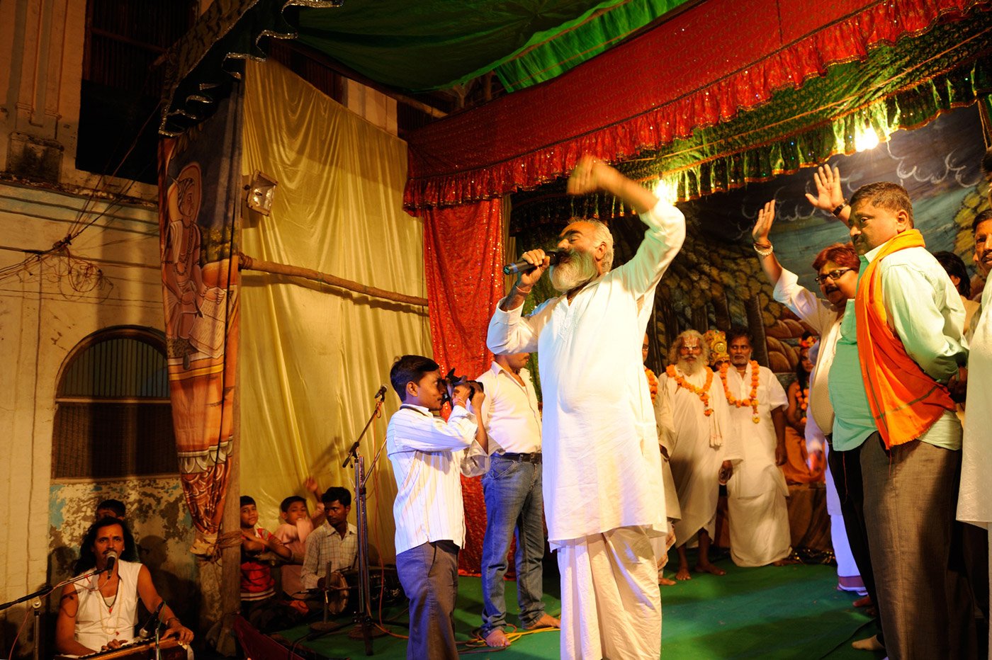 Artist on the stage performing on the stage
