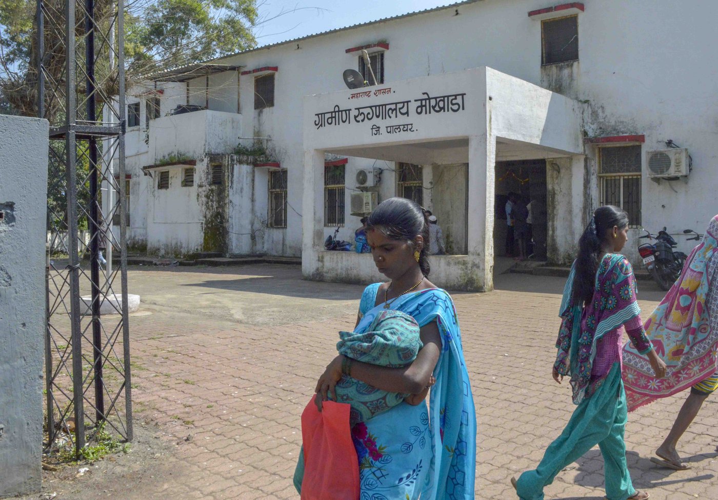 Chas village (left): the Sanad family’s invitation to the bhagats is not unusual in the five padas (hamlets) of Chas gram panchayat. The local PHCs are barely equipped, and Mokhada Rural Hospital (right) is around 15 kilometres away