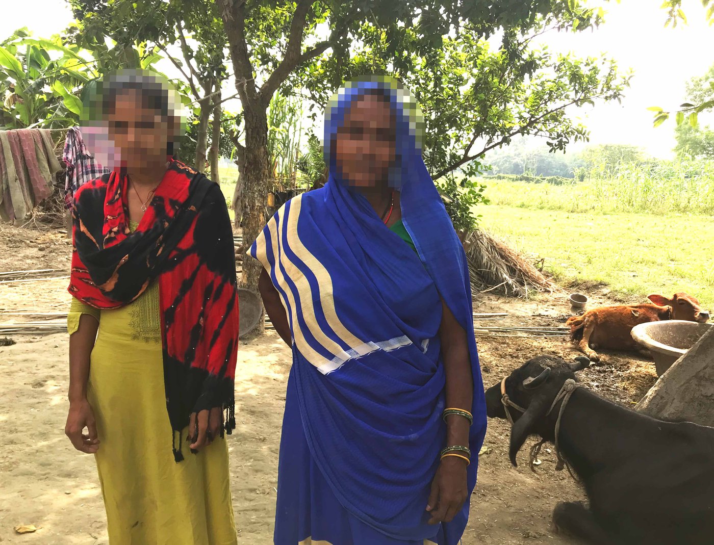 Shivani Kumari (left, with her mother, Meena Devi), says: 'Sometimes I wonder if I should give up...'